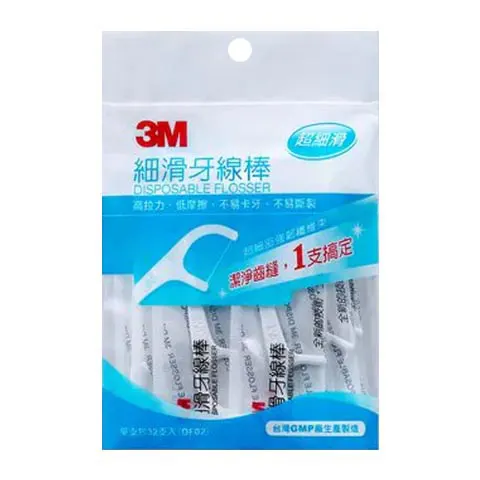 3M 細滑牙線棒DF02 32支隨身包